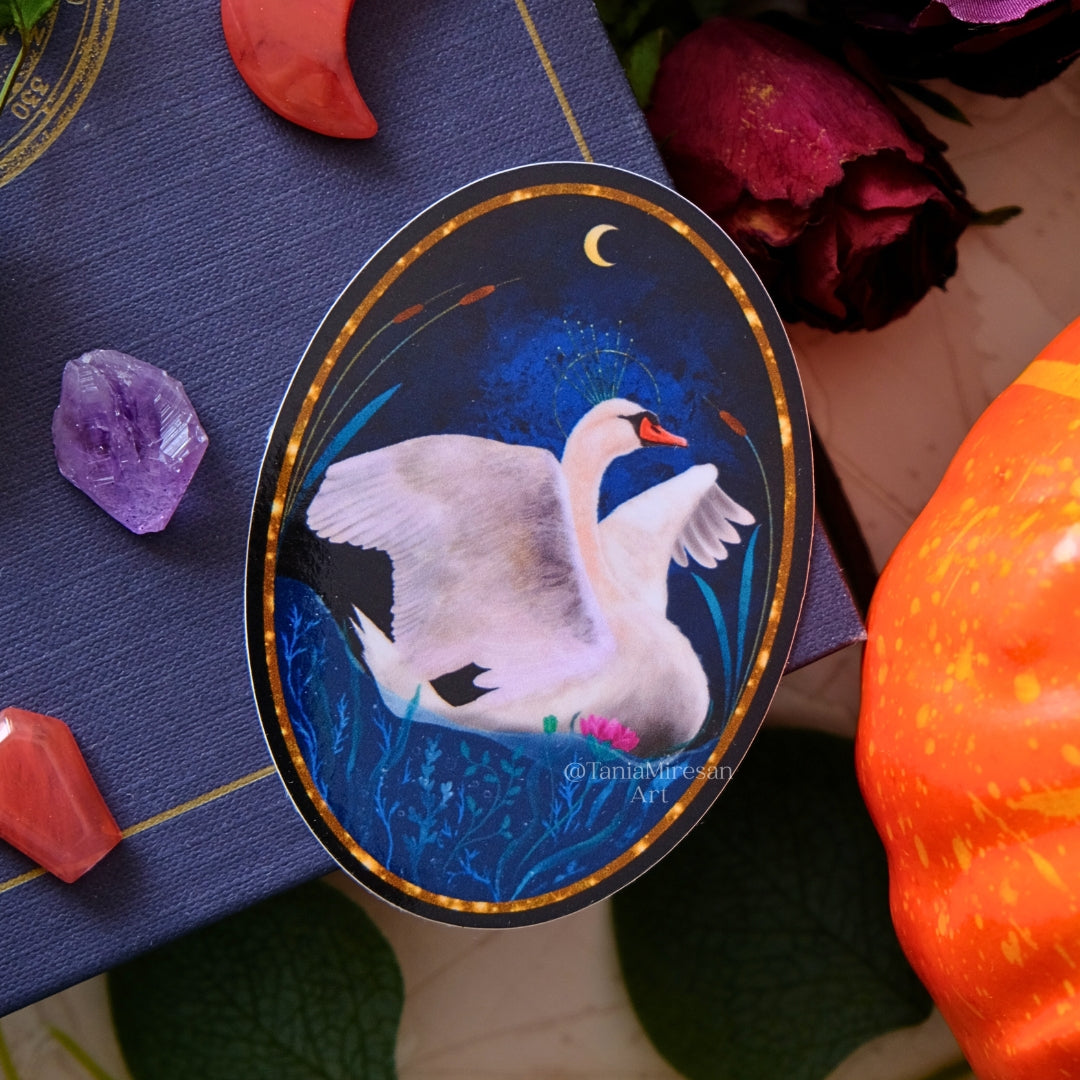 Swan Sticker