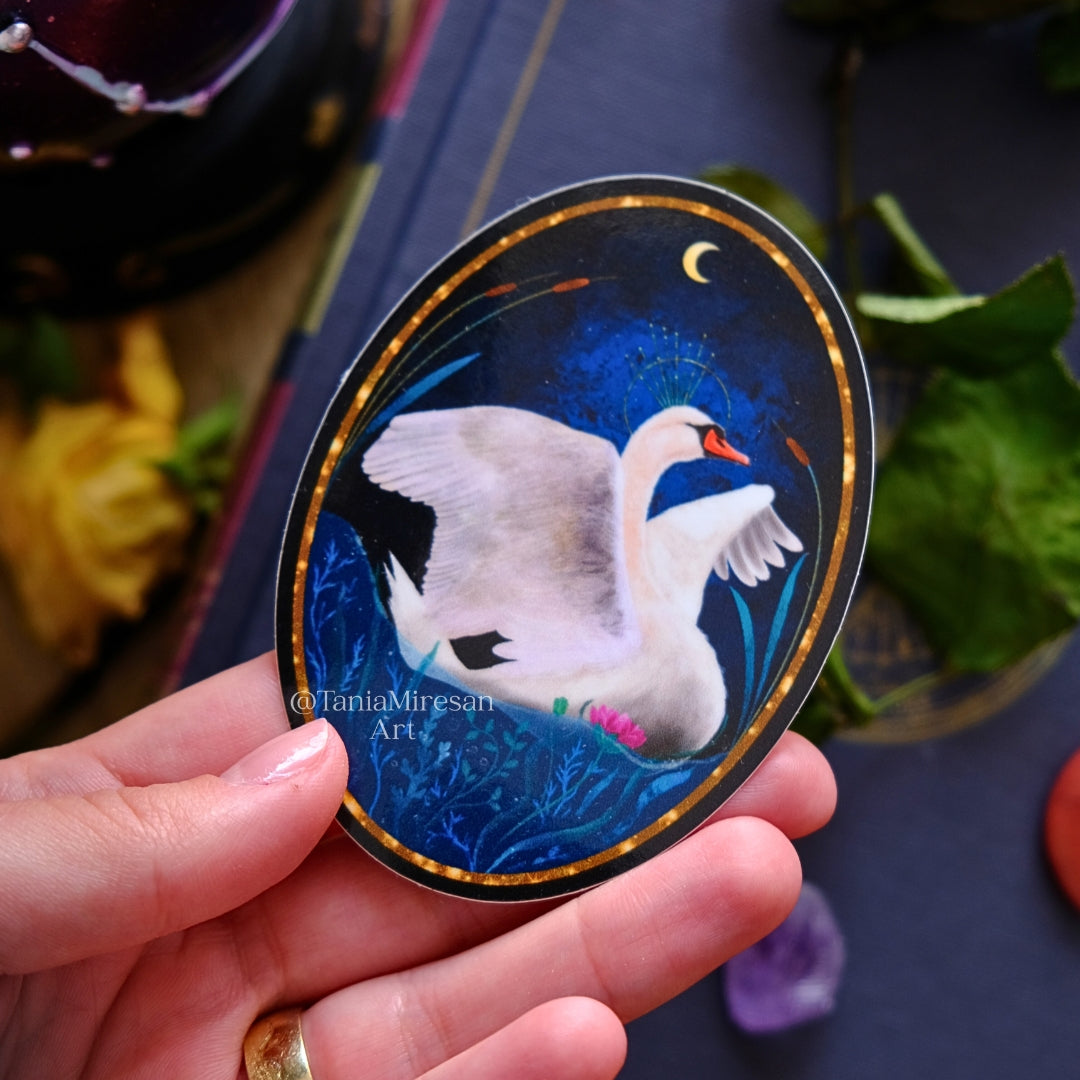 Swan Sticker