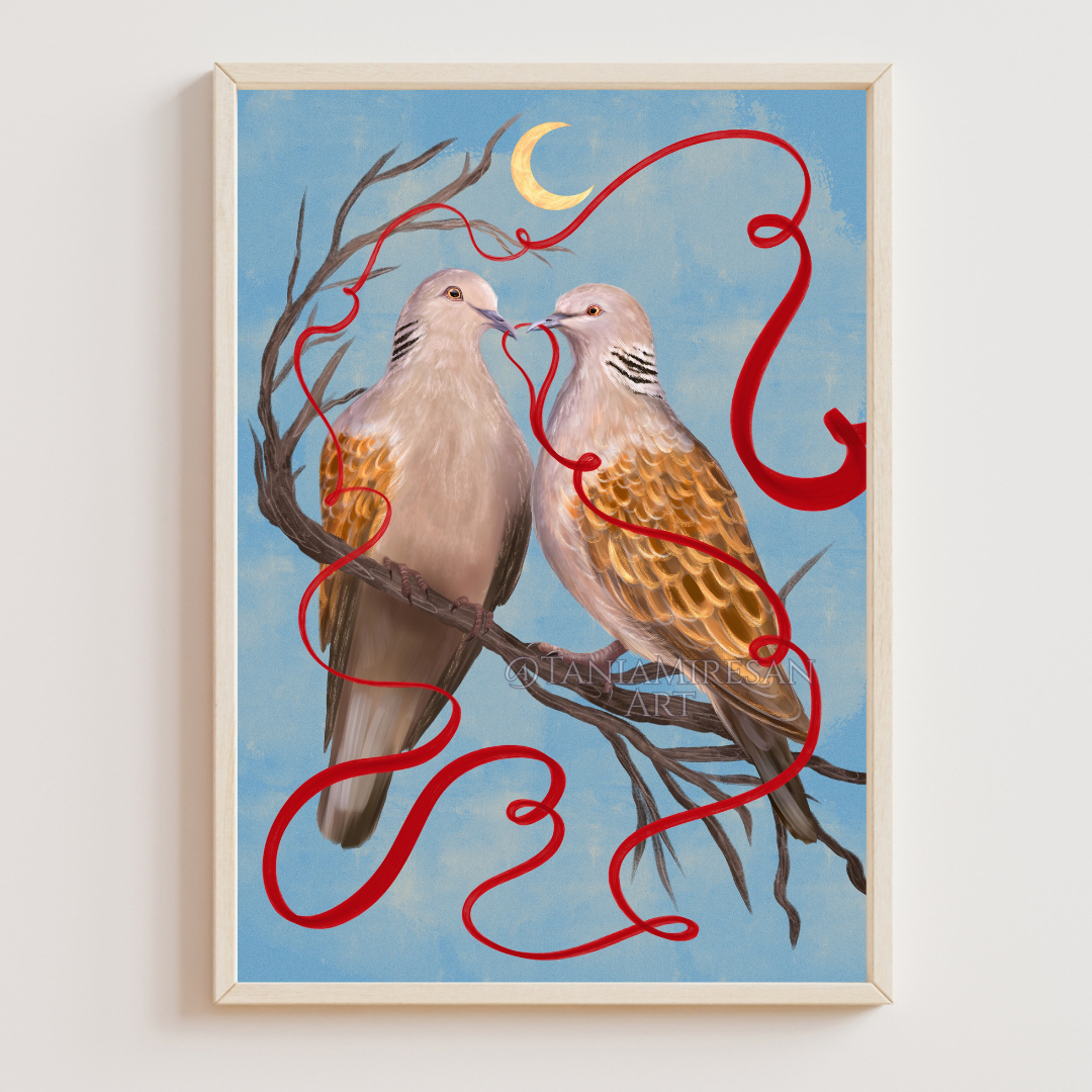 Turtle Doves Fine Art Print