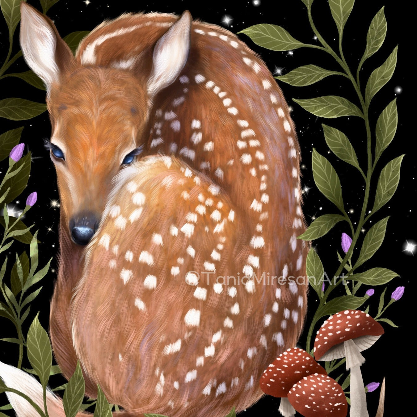 Whimsical Deer Fine Art Print