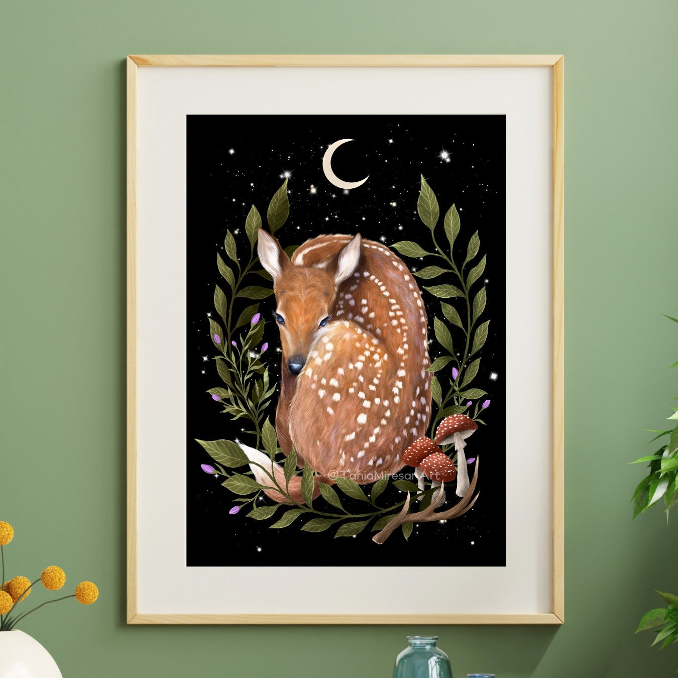 Whimsical Deer Fine Art Print