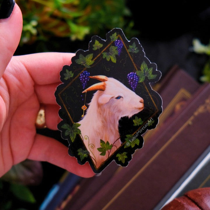 Whimsical Goat Sticker