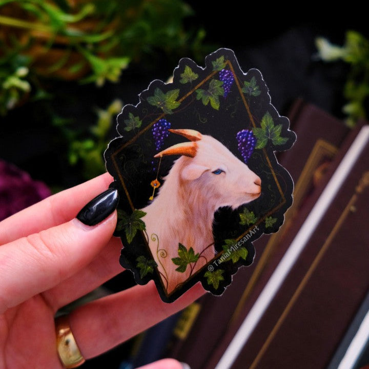 Whimsical Goat Sticker
