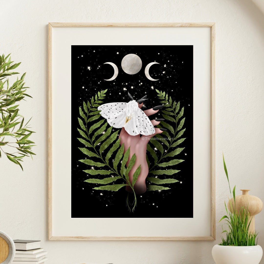 White Moth Fine Art Print