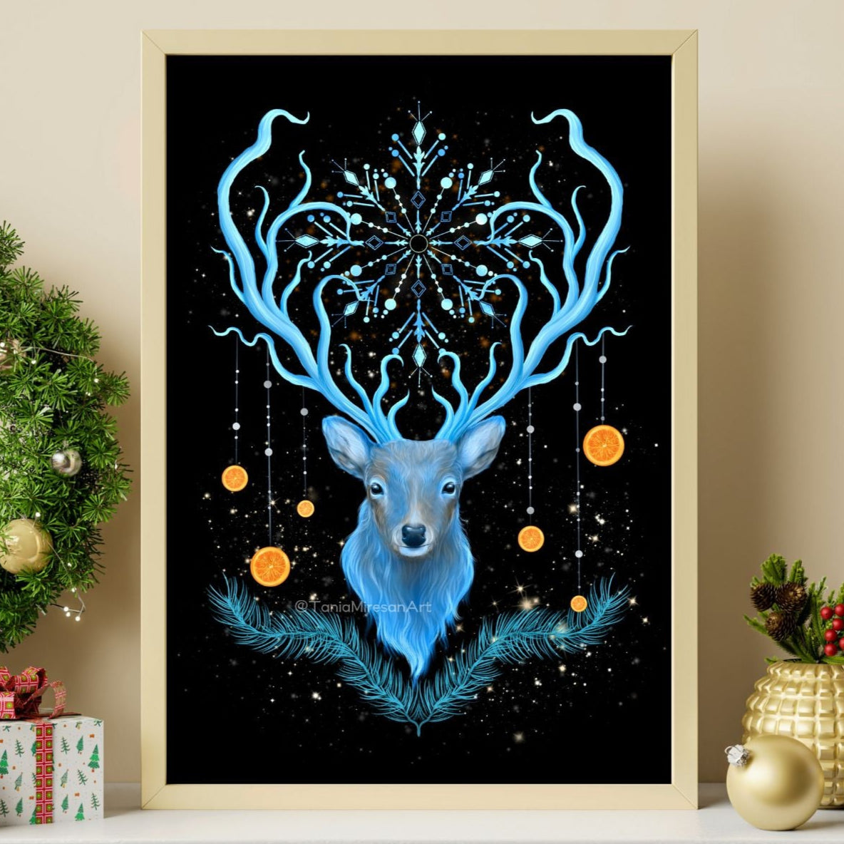 Winter Deer Fine Art Print