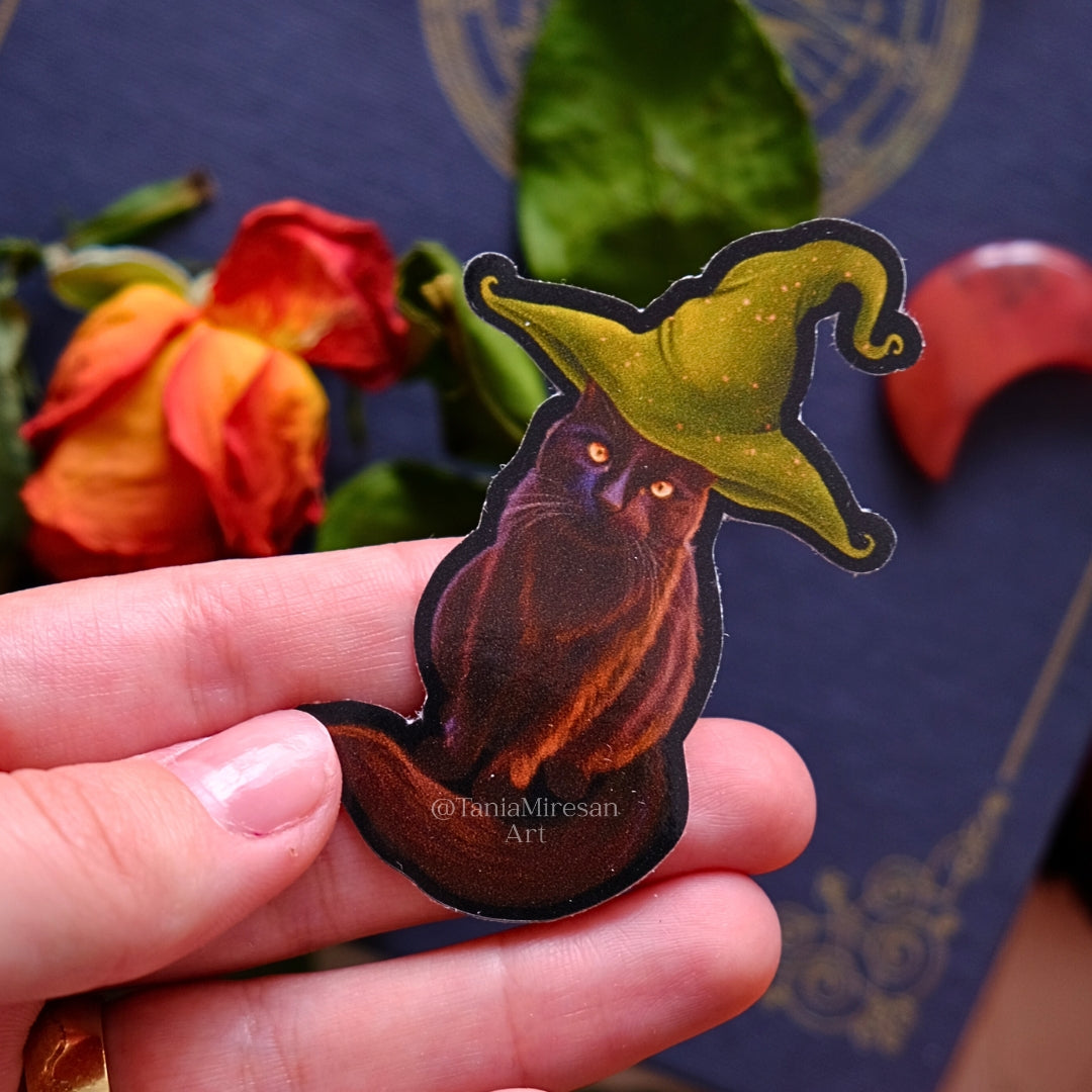 Witchy Cat Sticker