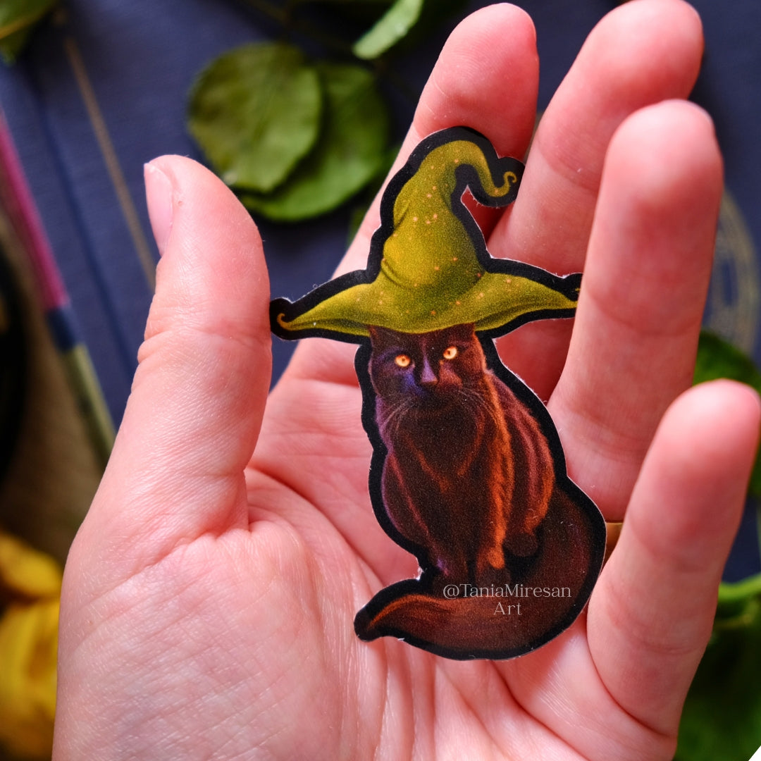 Witchy Cat Sticker