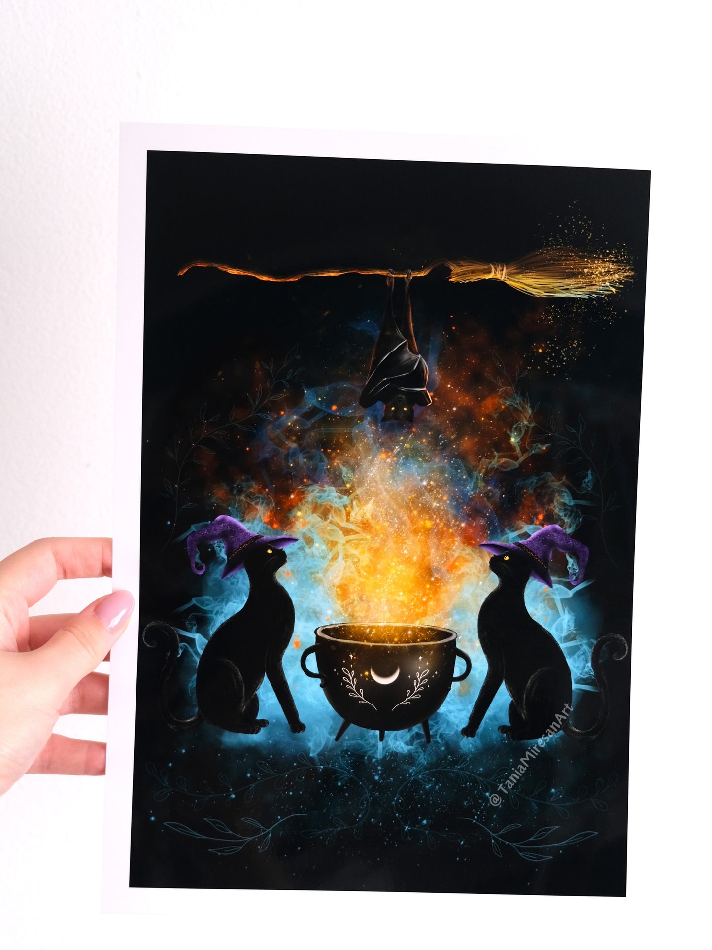 Witch Cats Glossy Print