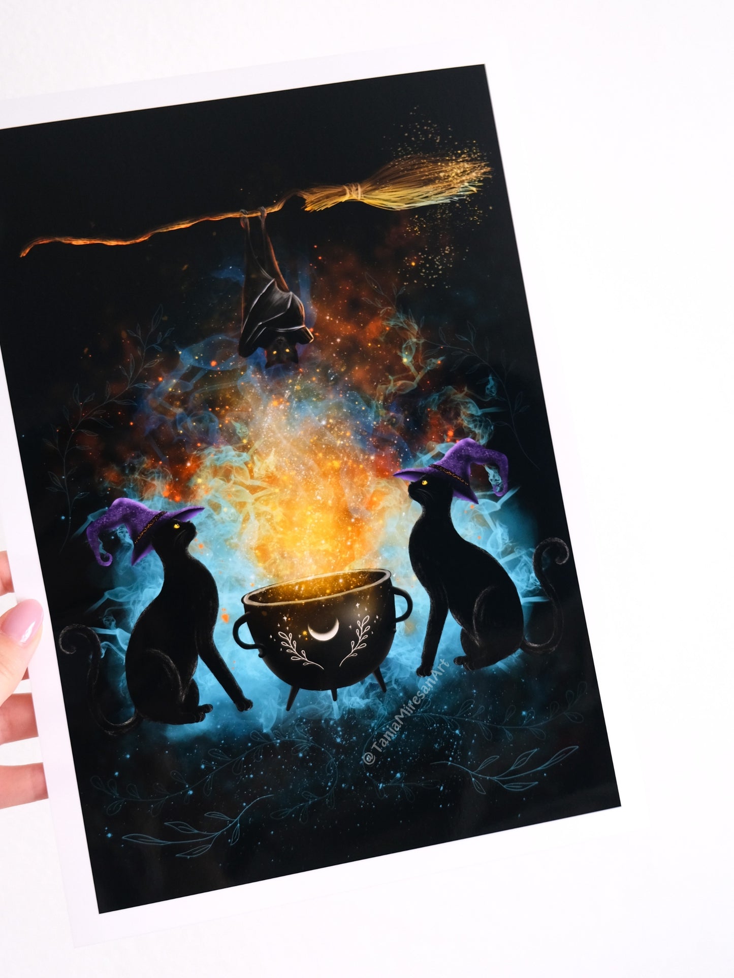 Witch Cats Glossy Print