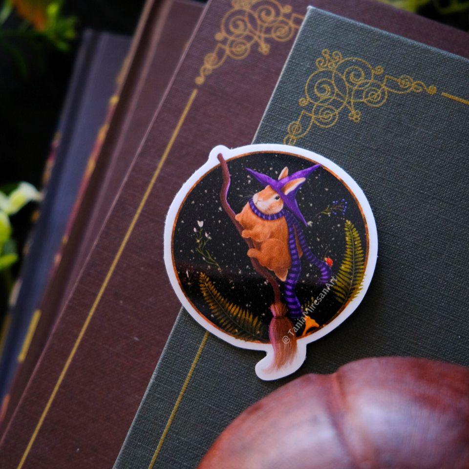 Witch Bunny Sticker