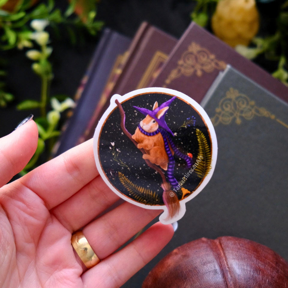 Witch Bunny Sticker