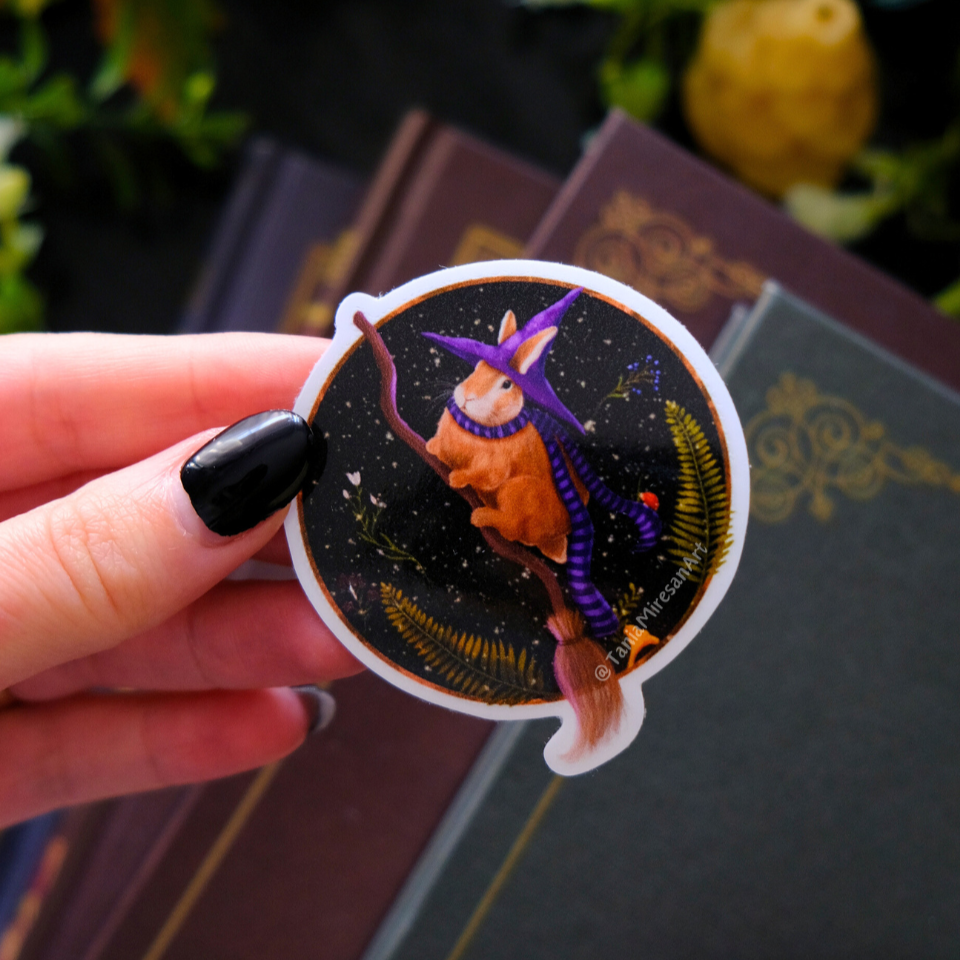 Witch Bunny Sticker