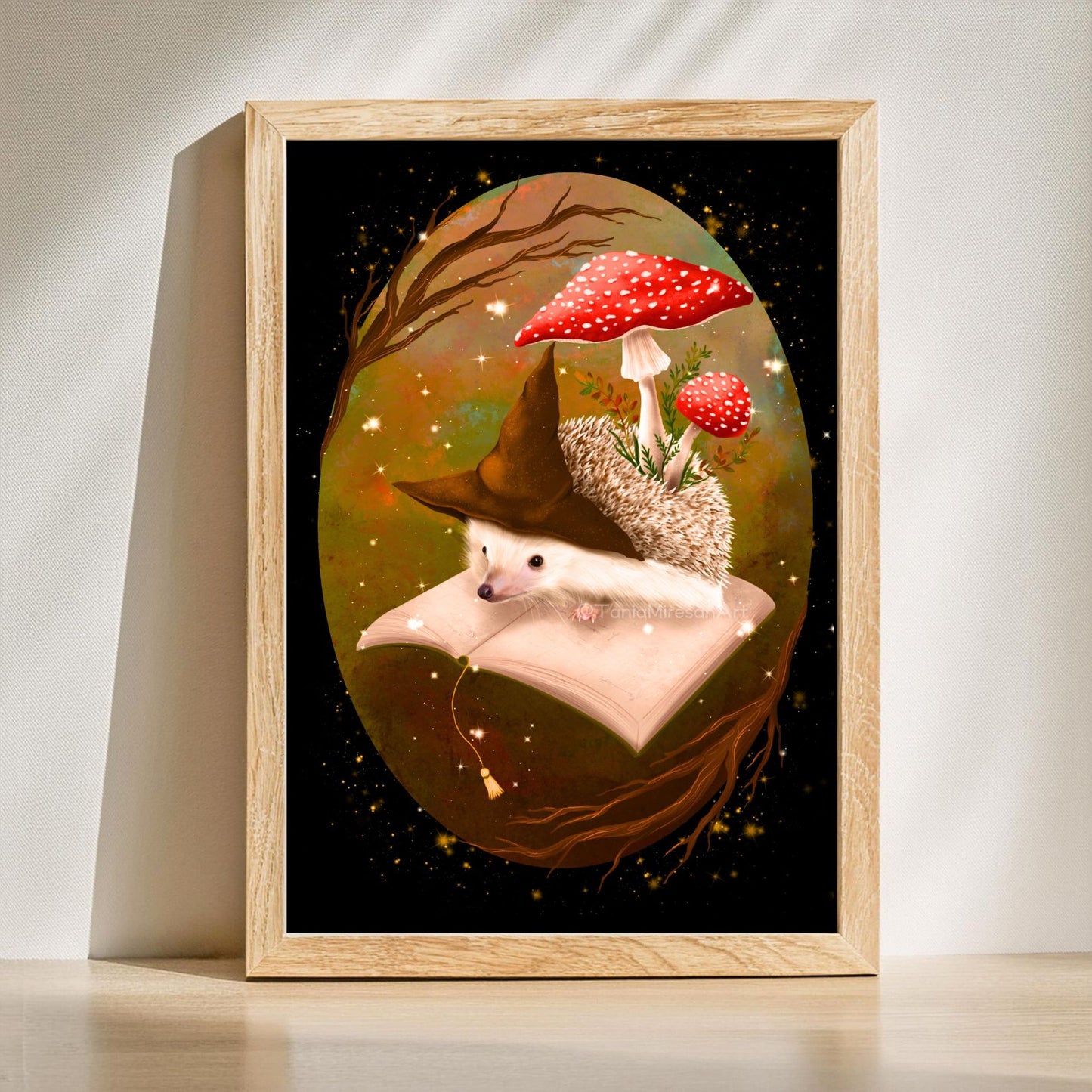 Witchy Hedgehog Fine Art Print