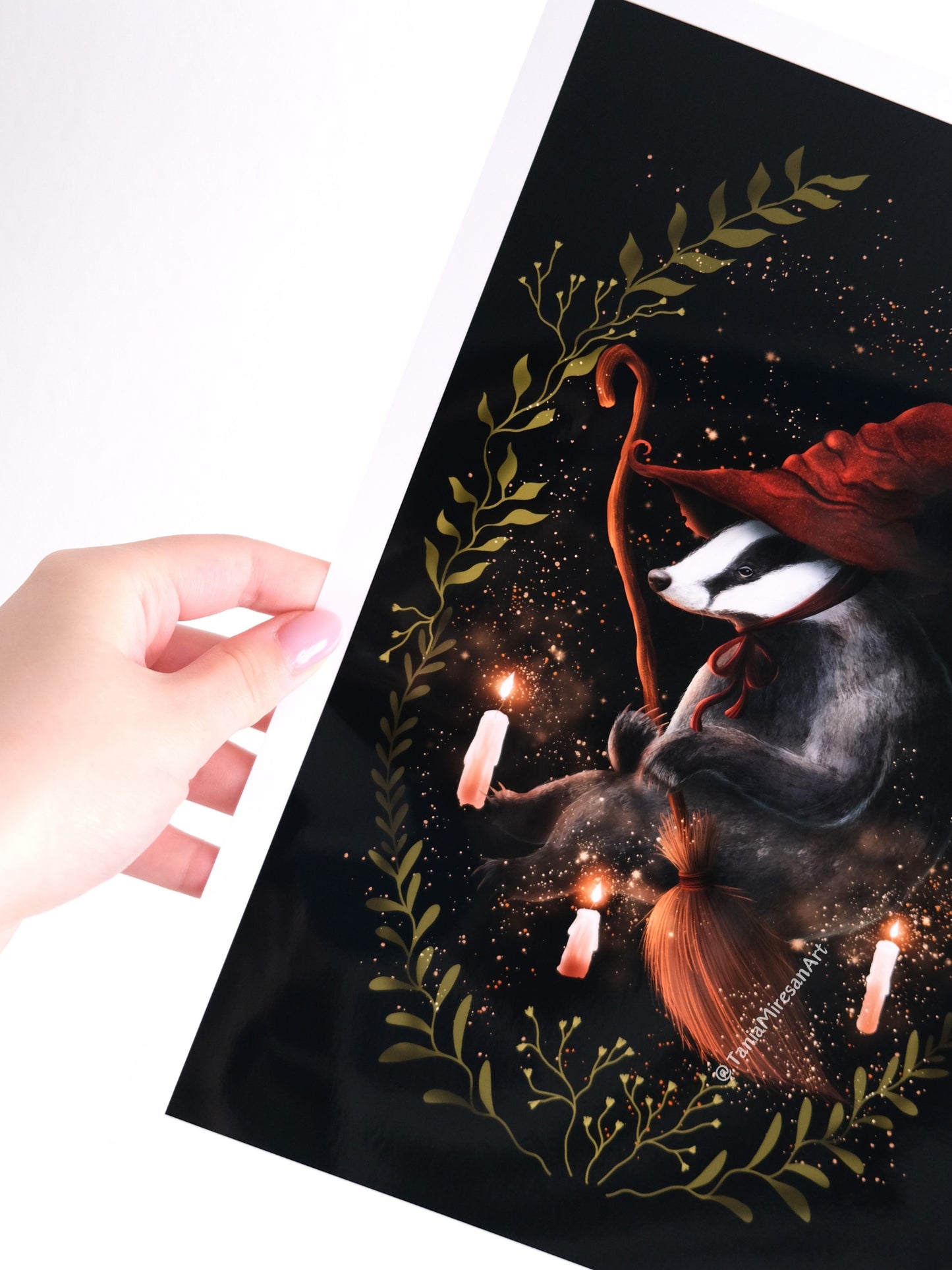 Wizard Badger Glossy Print