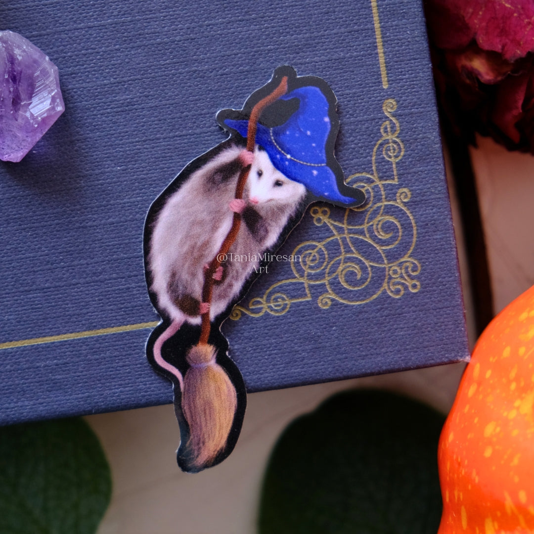 Wizard Opossum Sticker