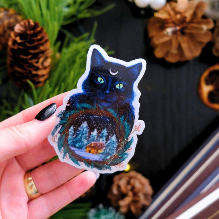 Yule Cat Sticker