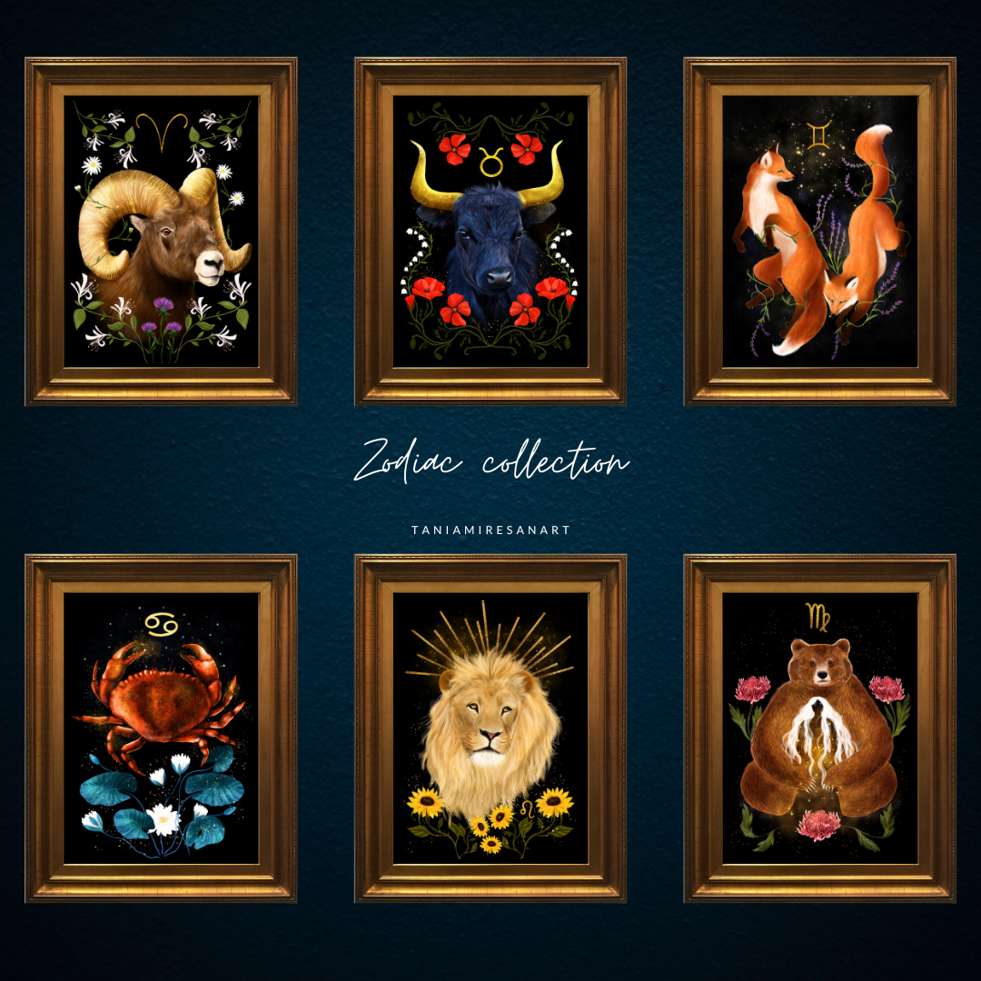 Zodiac Collection Cover - Fine Art Prints - Tania Miresan Art