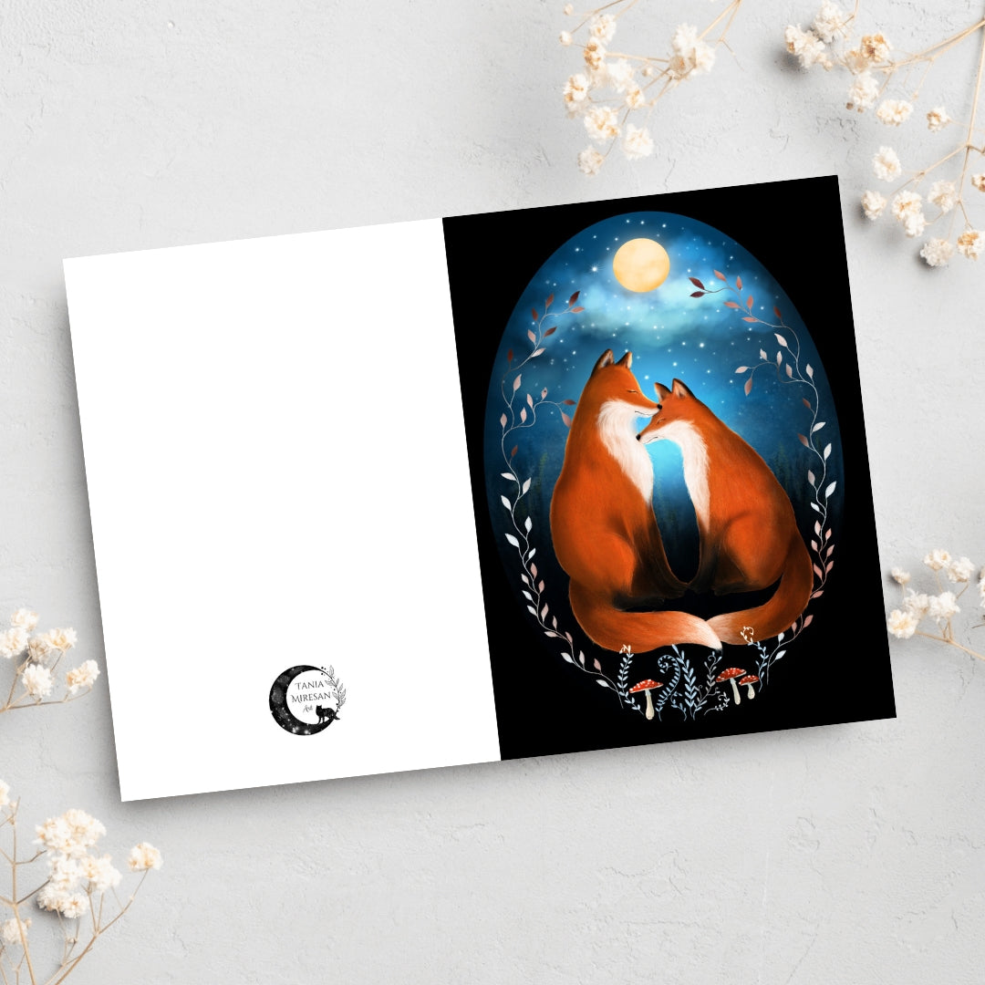 Fox Couple Card