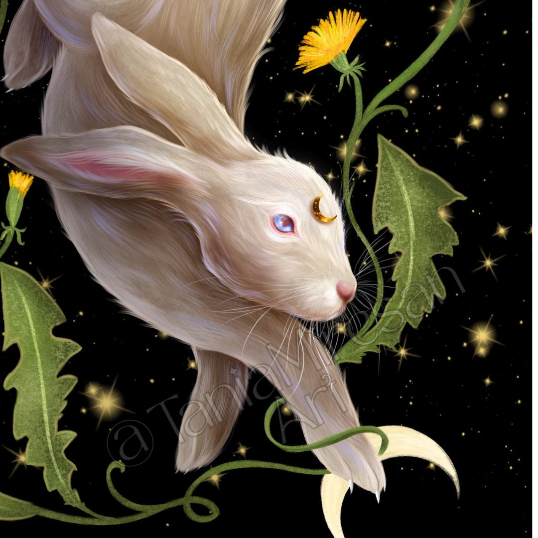 Hare & Dandelion Fine Art Print