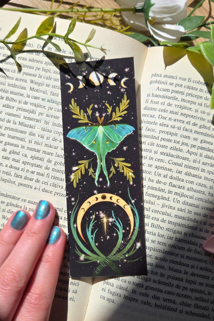 Luna Moth Bookmark