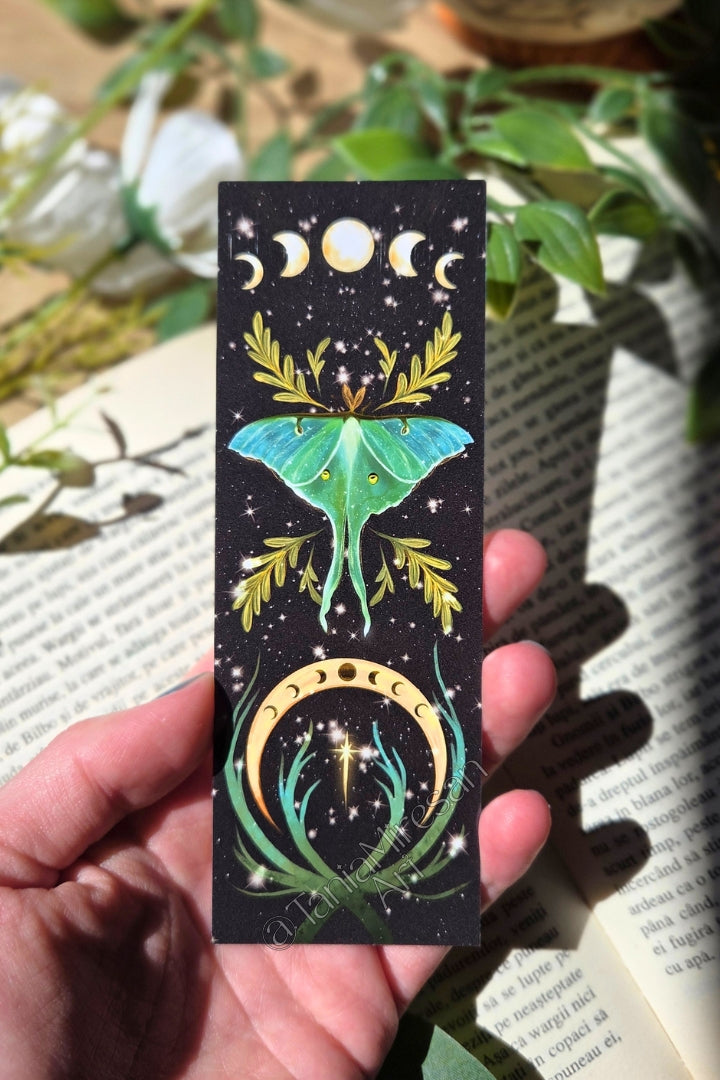 Luna Moth Bookmark