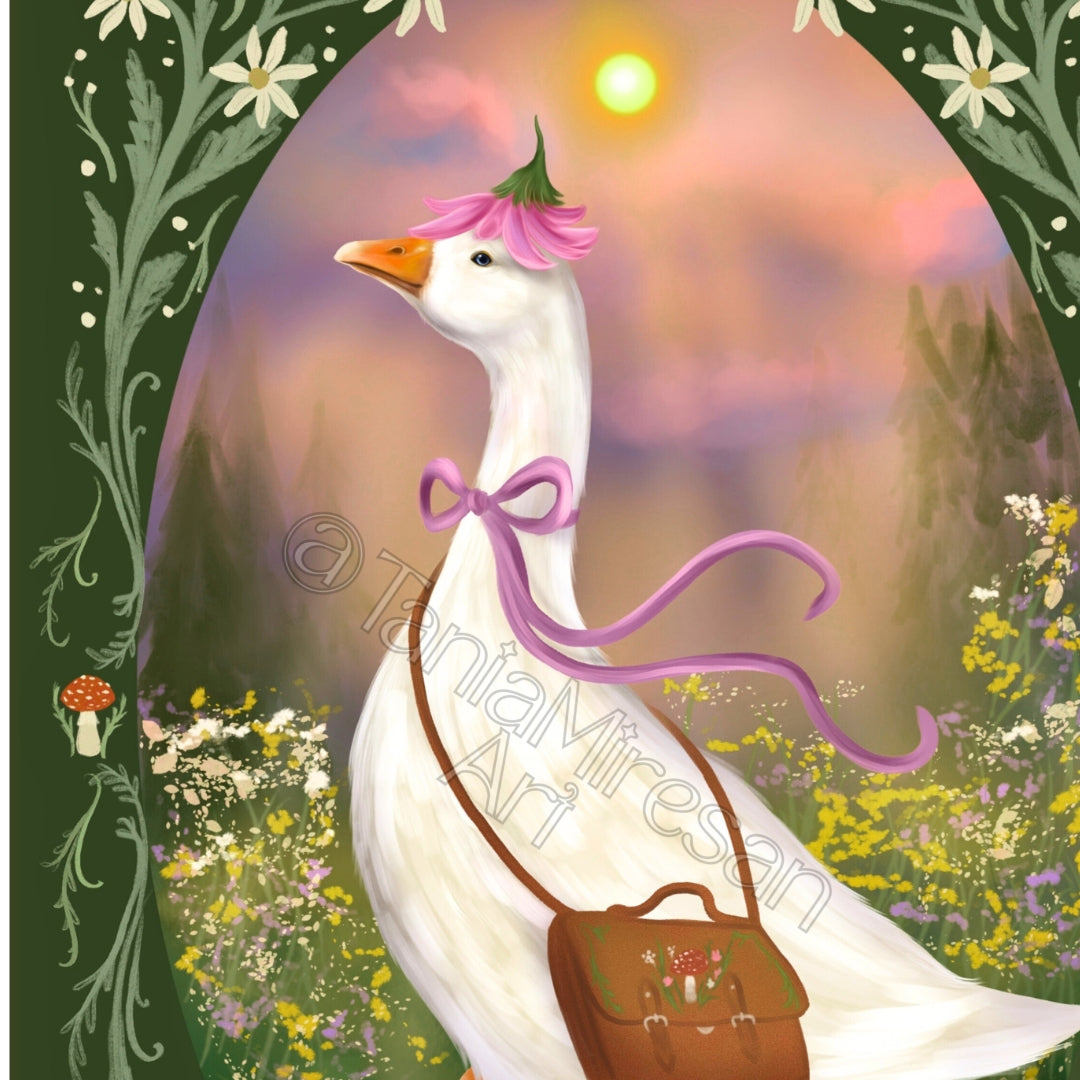 Ophelia the Goose Fine Art Print