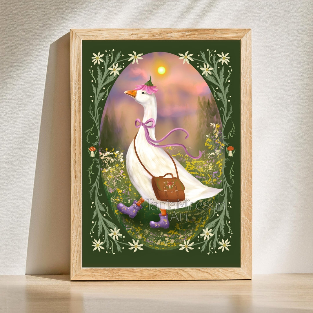 Ophelia the Goose Fine Art Print