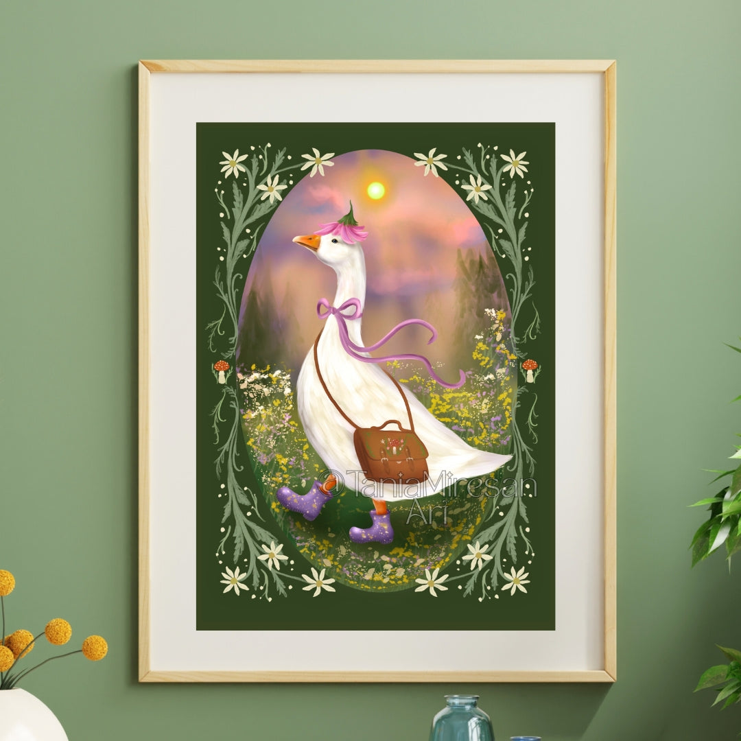 Ophelia the Goose Fine Art Print
