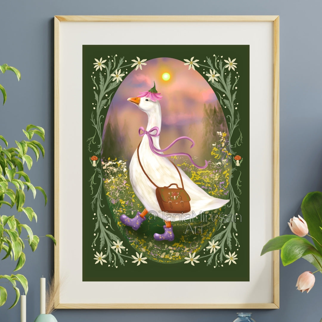 Ophelia the Goose Fine Art Print