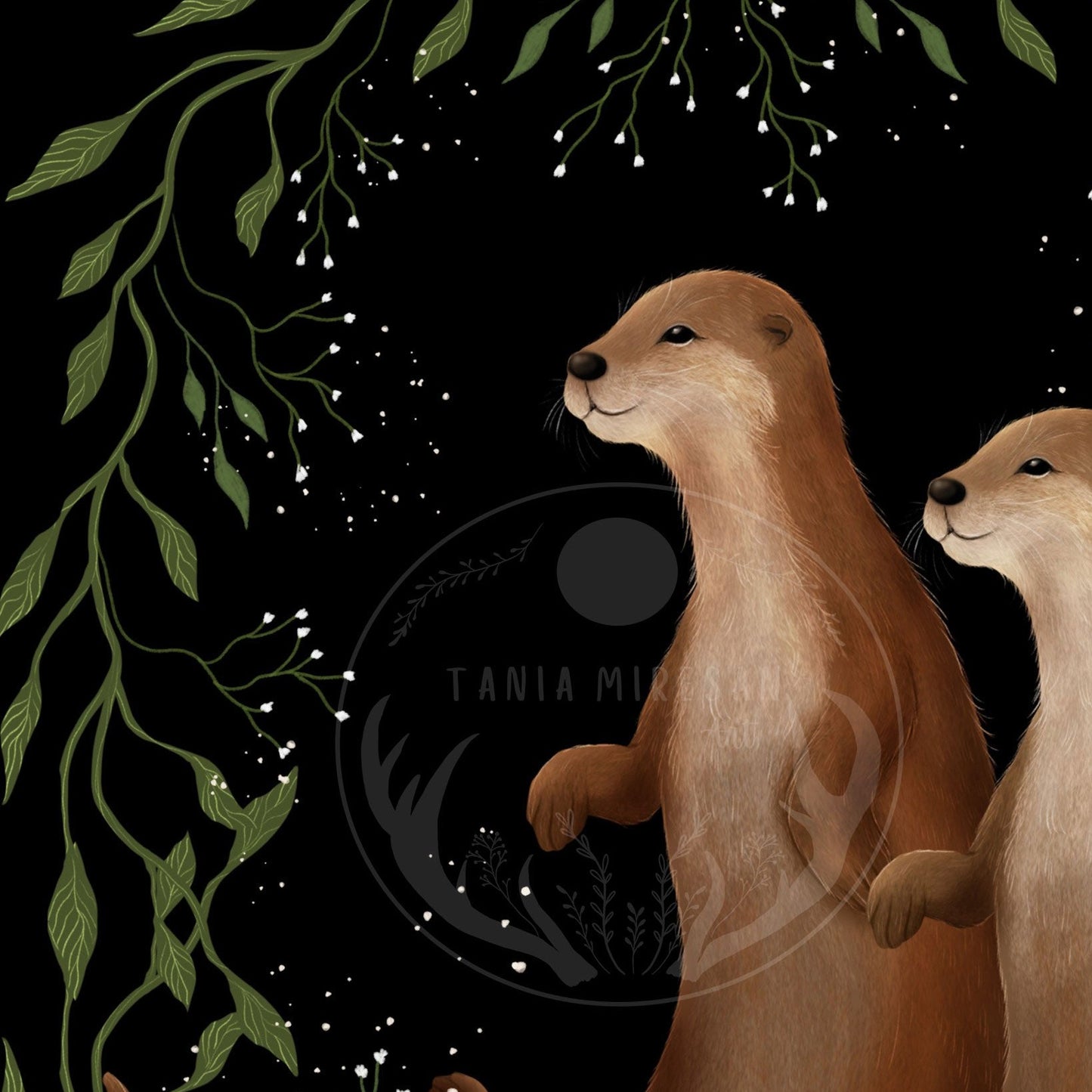 Otter Couple Fine Art Print