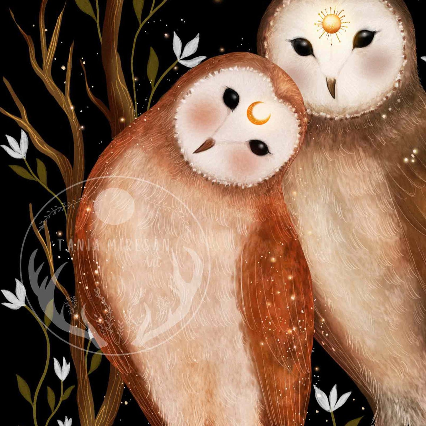 Owl Couple Fine Art Print