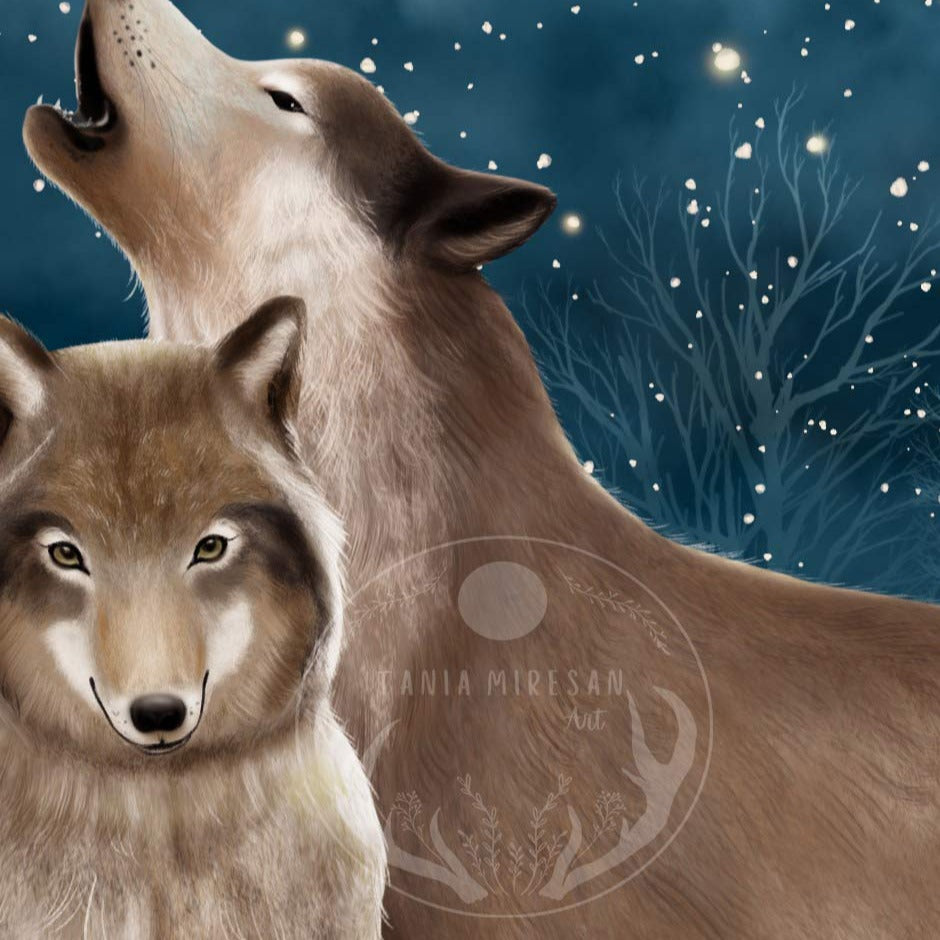 Wolf Couple Fine Art Print