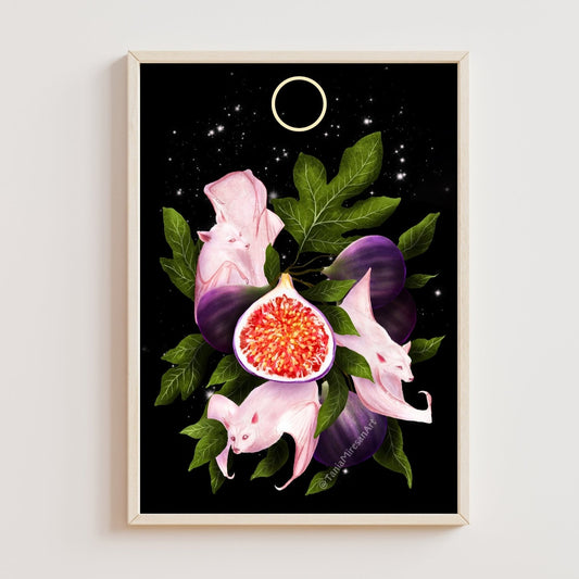 Albino Fruit Bats Fine Art Print