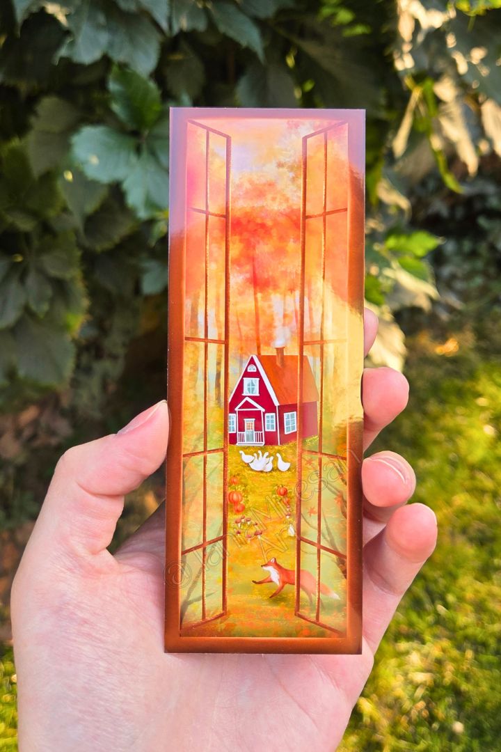 Autumn Cottage Bookmark