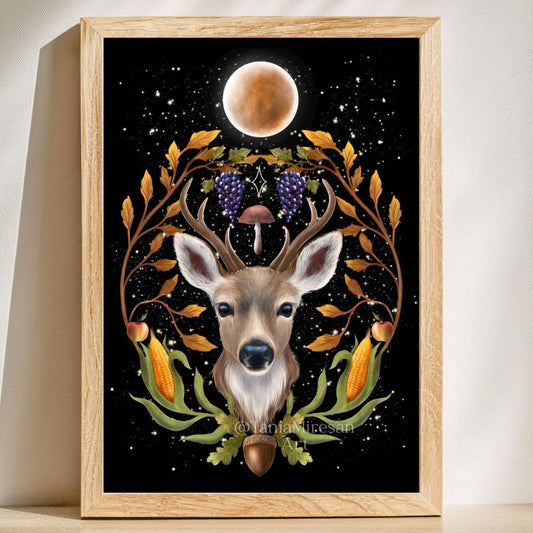 Autumn Deer Fine Art Print