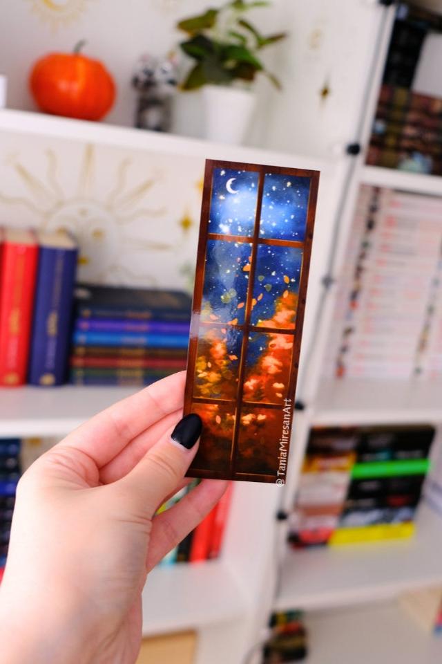 Autumn Window Bookmark