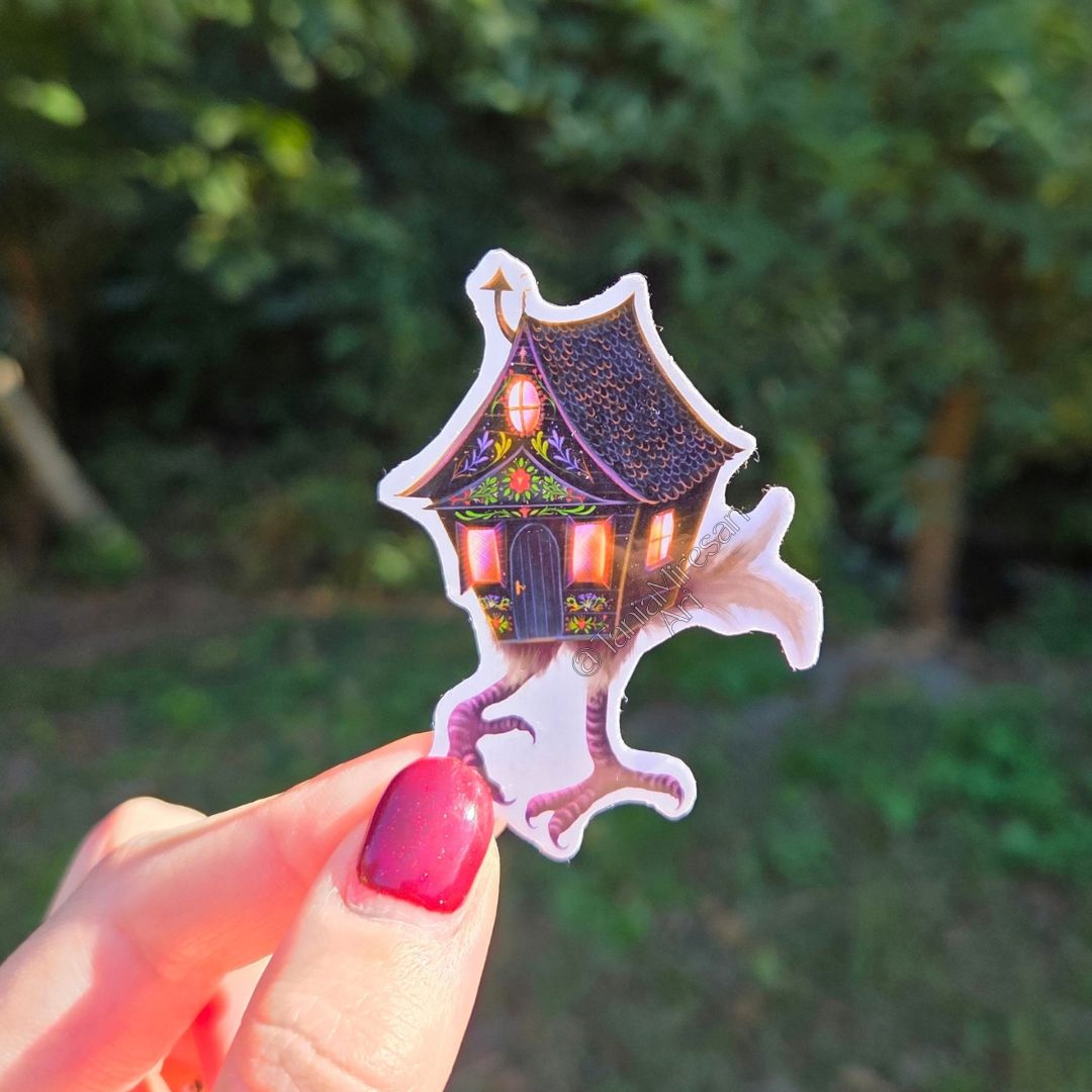 Baba Yaga's Hut Sticker