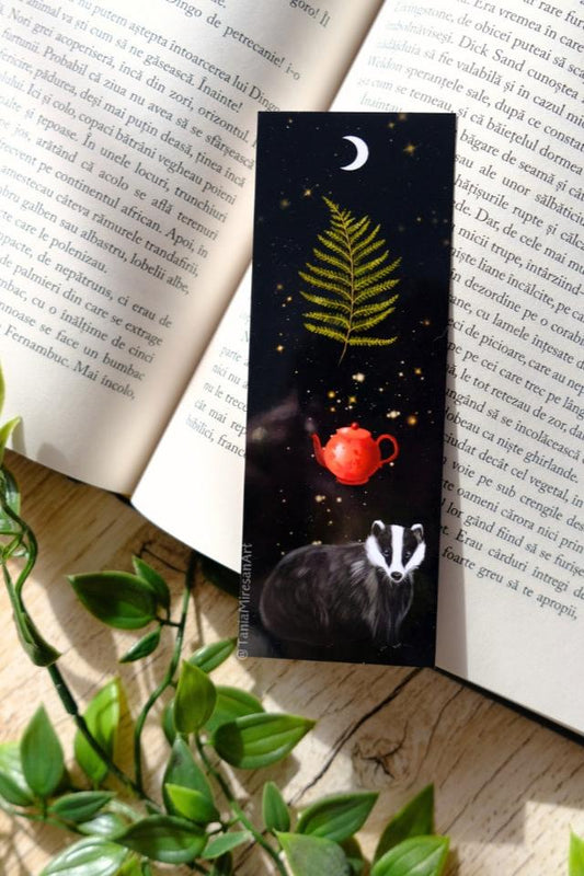 Badger and Teapot Bookmark