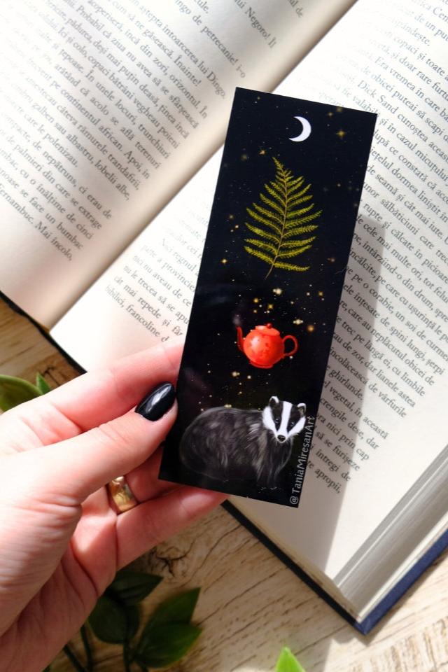 Badger and Teapot Bookmark