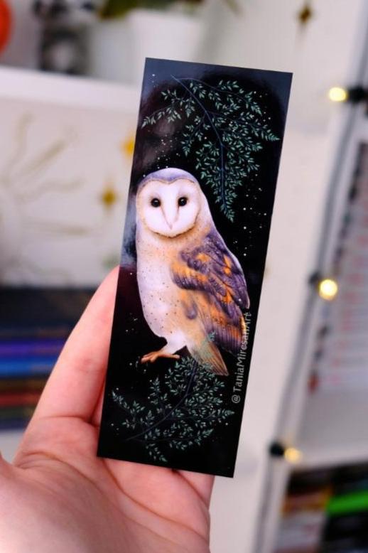 Barn Owl Bookmark