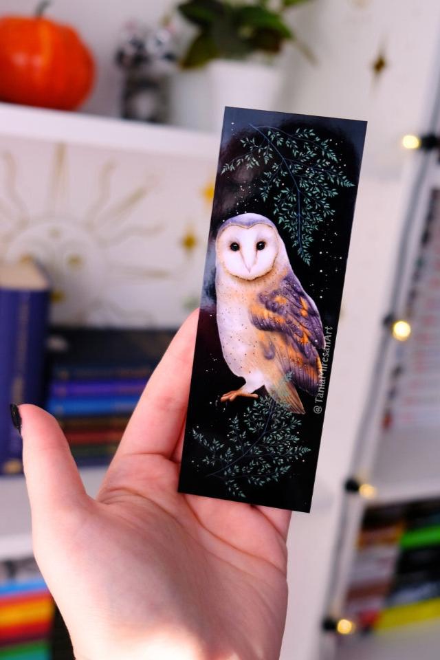 Barn Owl Bookmark