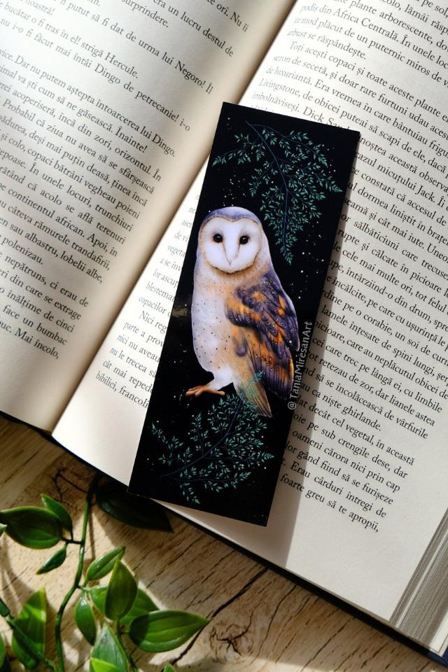 Barn Owl Bookmark