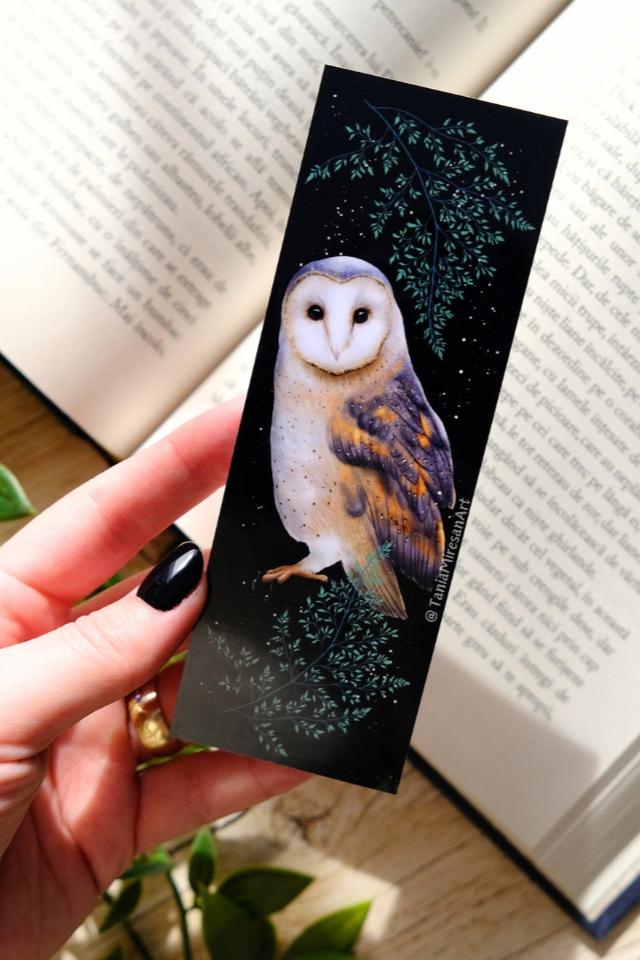 Barn Owl Bookmark