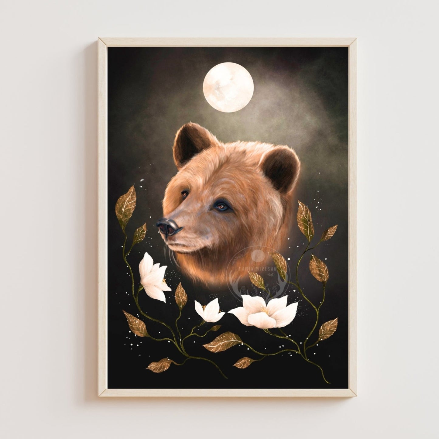 Bear and Moon Fine Art Print