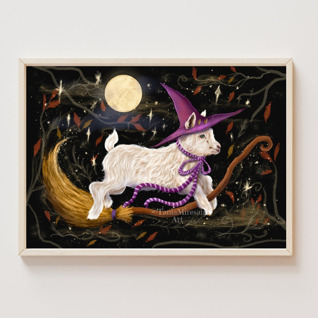 Billy the Witchy Goat Fine Art Print