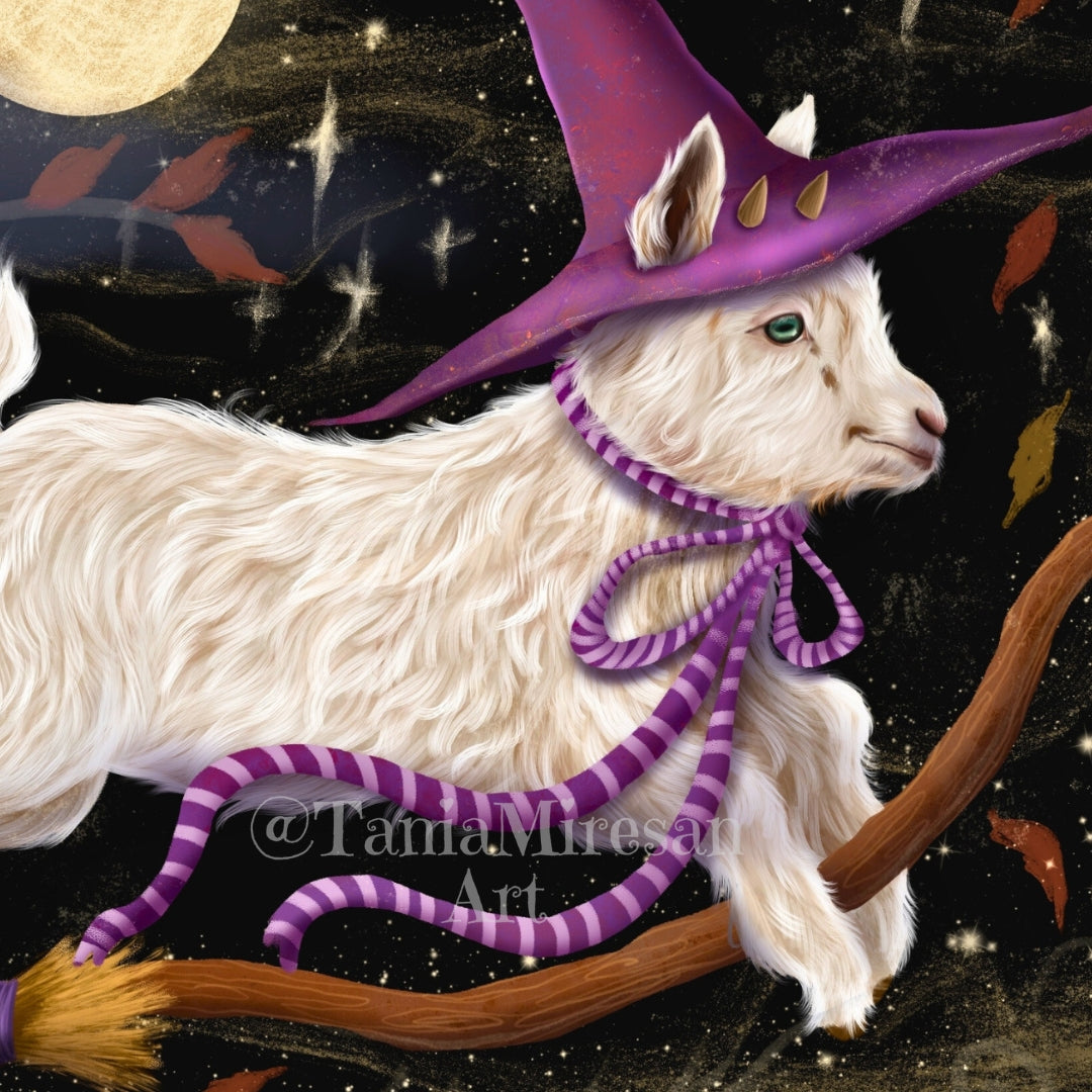 Billy the Witchy Goat Fine Art Print