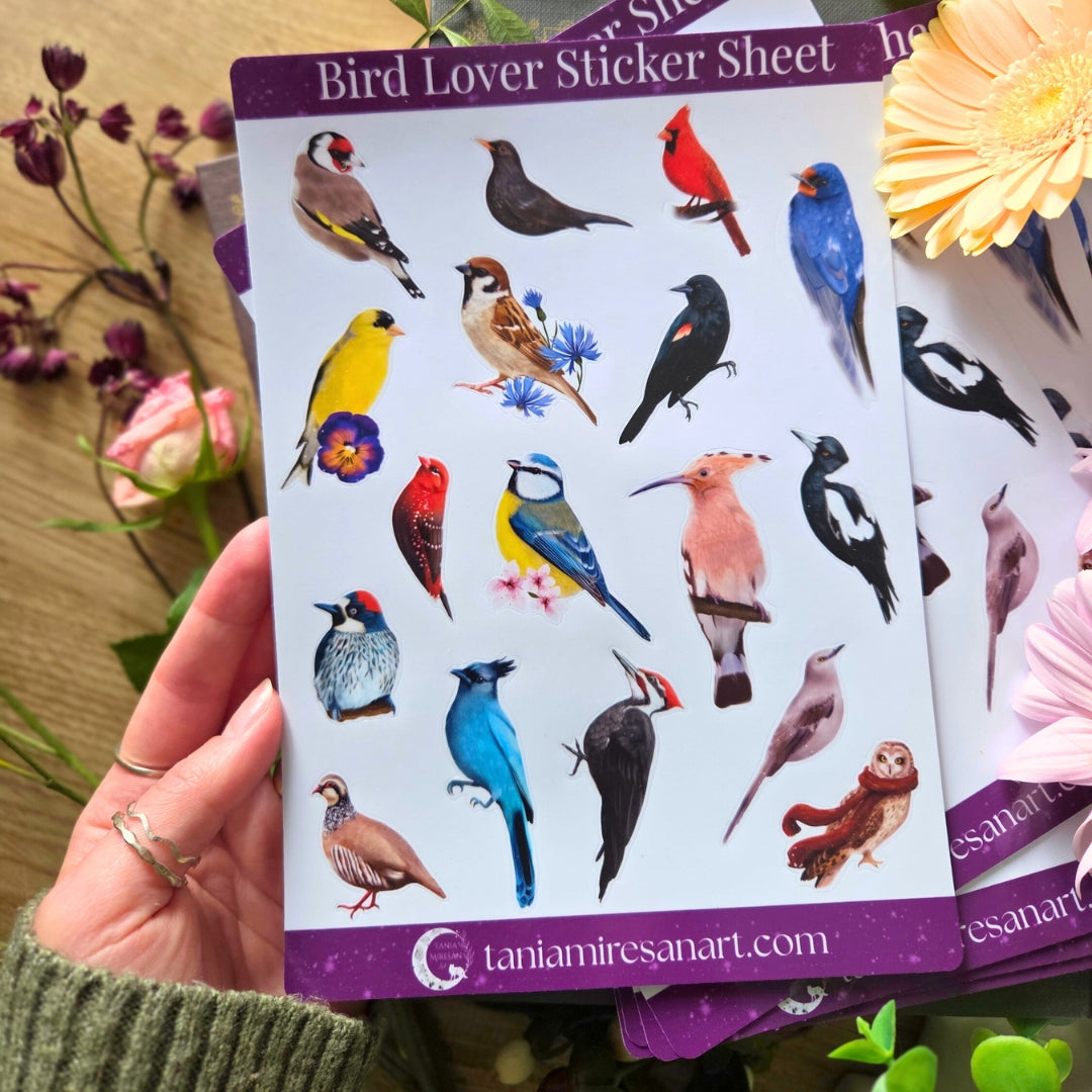 Bird Lover Sticker Sheet