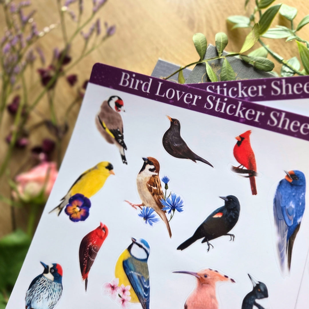 Bird Lover Sticker Sheet