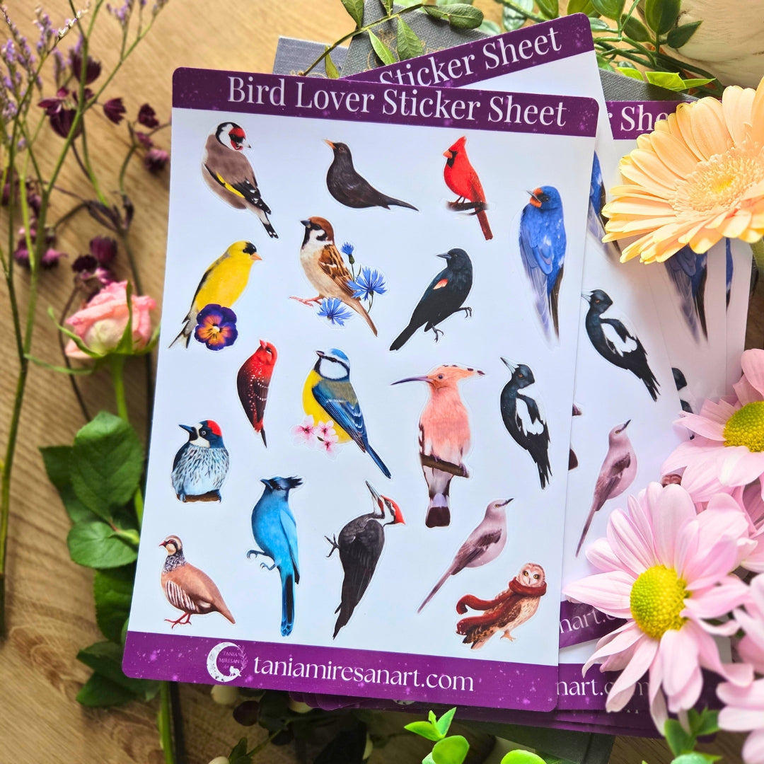 Bird Lover Sticker Sheet