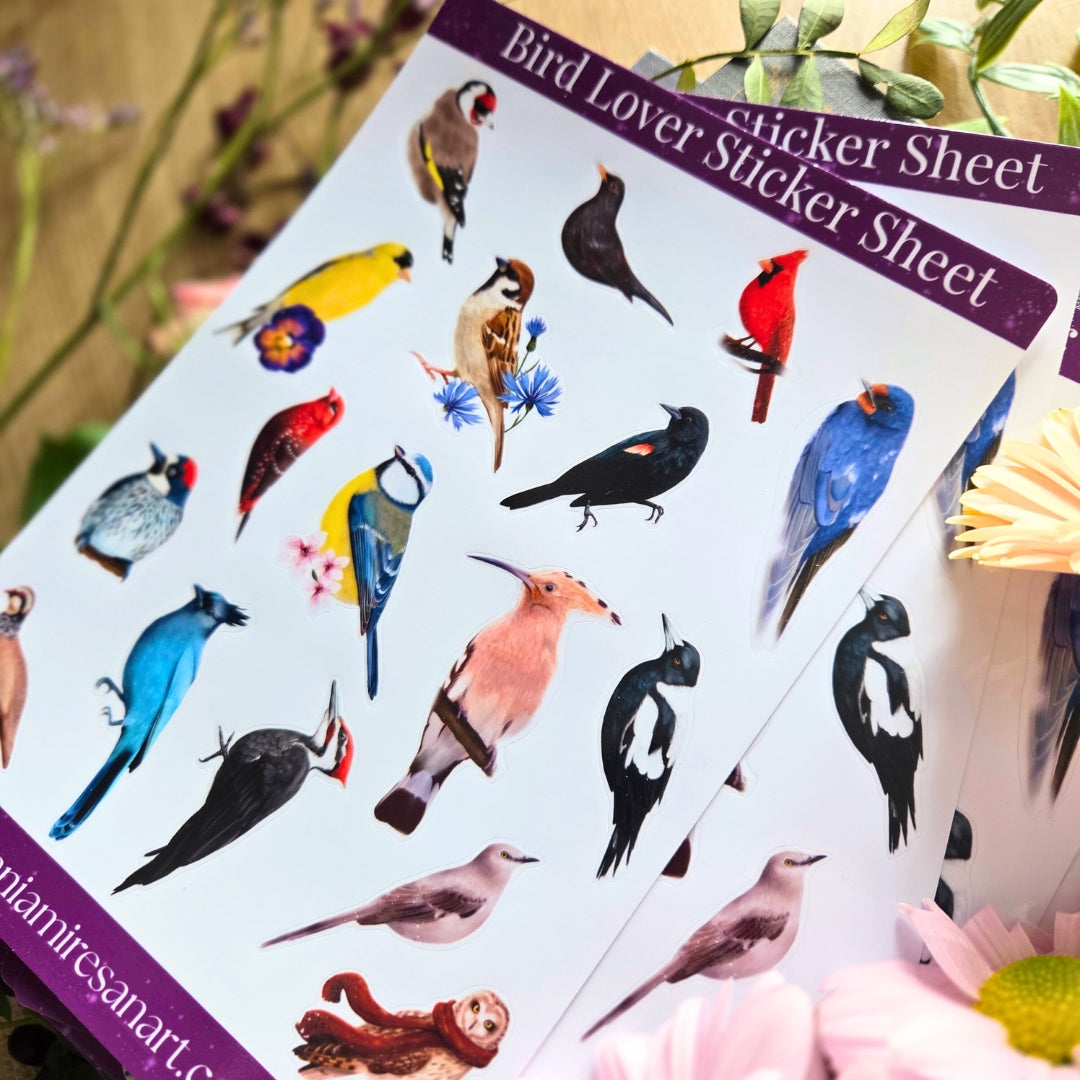 Bird Lover Sticker Sheet